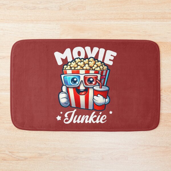 Item preview, Movie Junkie Funny Cinema Film Design Popcorn 3D Glasses designed and sold by Infinitee8hirts.