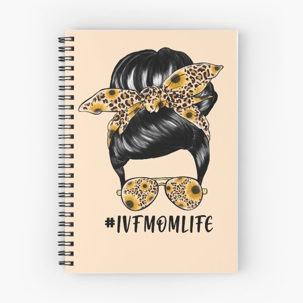 Item preview, #IVFMOMLIFE - messy bun, cheetah spots, sunflowers, sunglasses designed and sold by EmeraldeaArt.