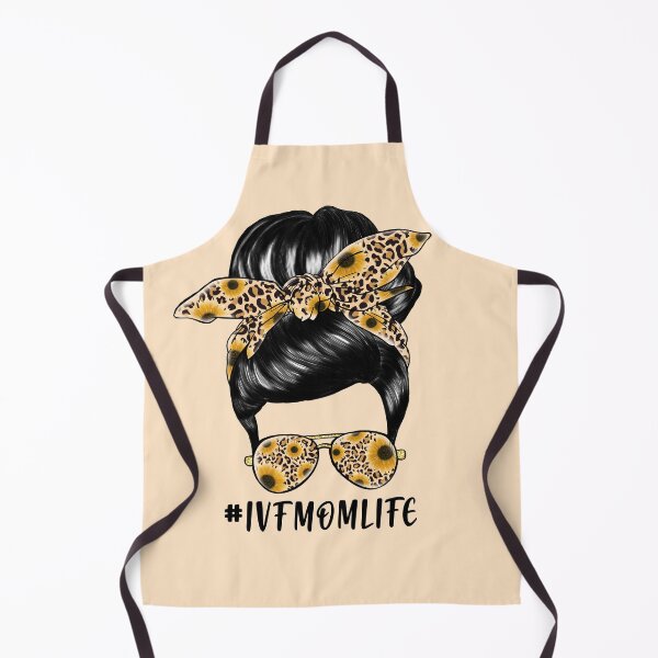 Item preview, #IVFMOMLIFE - messy bun, cheetah spots, sunflowers, sunglasses designed and sold by EmeraldeaArt.