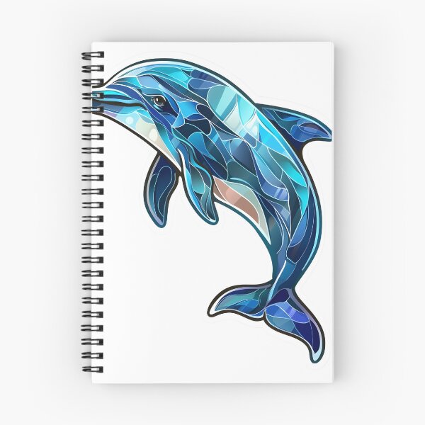 Aperçu de l'œuvre Crystal Waves - Dauphin en mosaïque créée et vendue par Liseri.