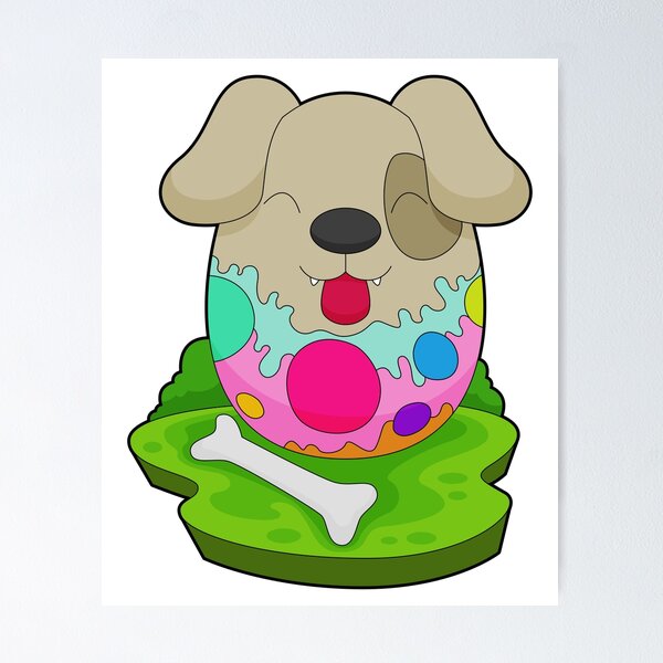 Item preview, Dog Easter Easter egg designed and sold by Snabdesign84.