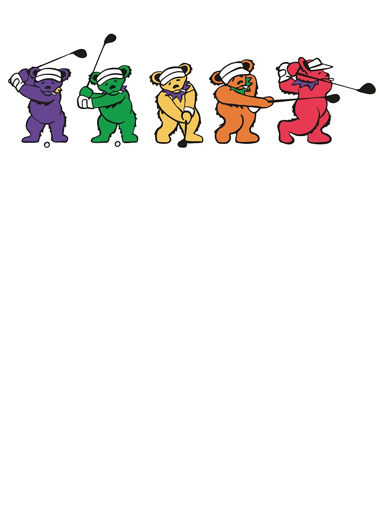 Dancing Bear Playing Golf Baby One-Piece