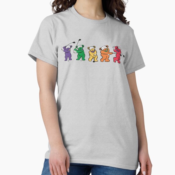 Vista previa del artículo con la obra «Oso Bailando Jugando Golf», diseñado y vendido por Joshparjoshmas.
