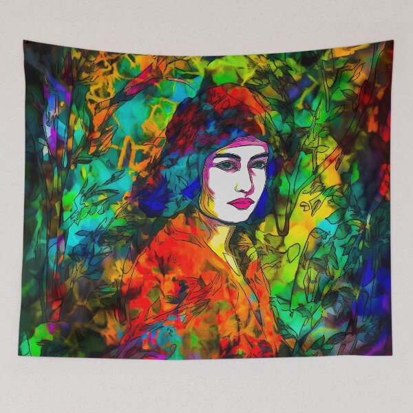 Item preview, Woman in Red Beret designed and sold by CSturgill2.