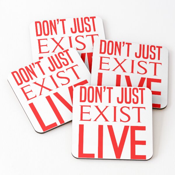 Item preview,  Don't Just Exist Live  designed and sold by Hairball-Pets.