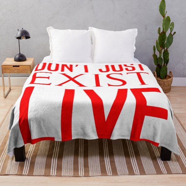 Item preview,  Don't Just Exist Live  designed and sold by Hairball-Pets.