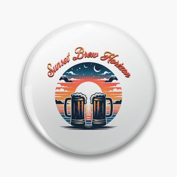 Item preview,  It's Beer O'clock - Sunset brew horizon designed and sold by JansenGS.
