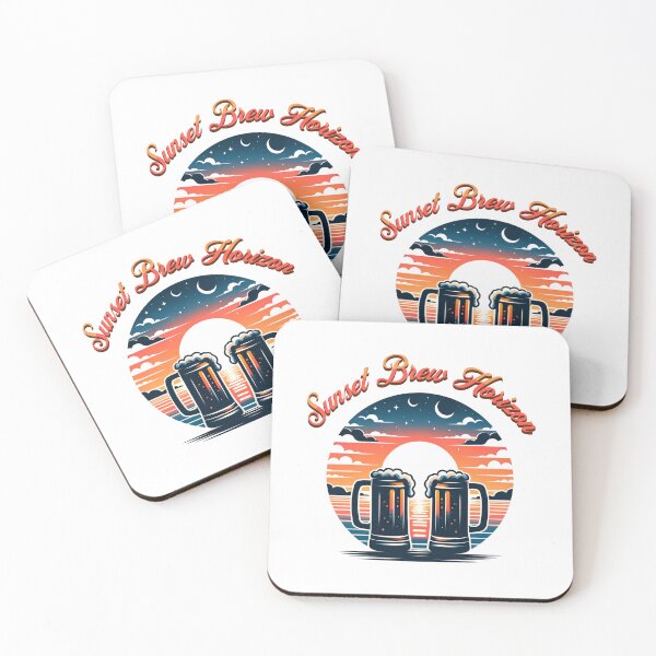 Item preview,  It's Beer O'clock - Sunset brew horizon designed and sold by JansenGS.