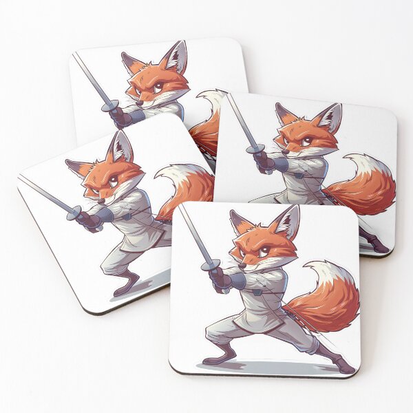 Item preview, En Garde - Fencing Fox Warrior designed and sold by Liseri.