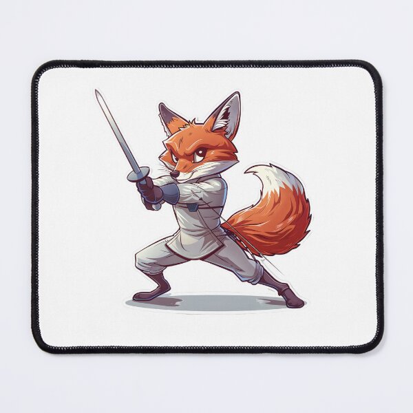 Item preview, En Garde - Fencing Fox Warrior designed and sold by Liseri.