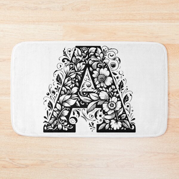 Item preview, LETTER A STICKER - FLORAL DESIGN designed and sold by stickysterscom.