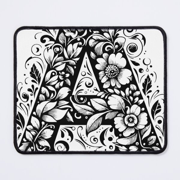 Item preview, LETTER A STICKER - FLORAL DESIGN designed and sold by stickysterscom.