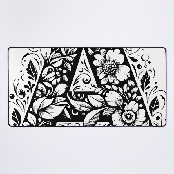 Item preview, LETTER A STICKER - FLORAL DESIGN designed and sold by stickysterscom.