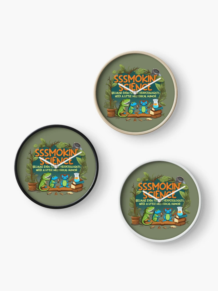 Thumbnail 3 of 4, Clock, Reptile Rascal designed and sold by @ndrys.