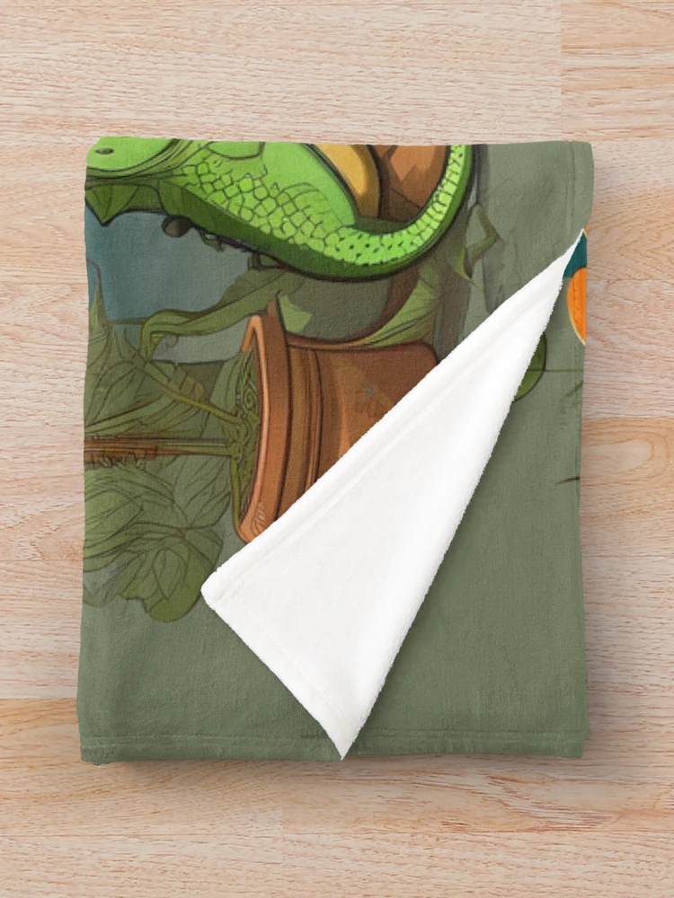 Thumbnail 3 of 6, Throw Blanket, Reptile Rascal designed and sold by @ndrys.