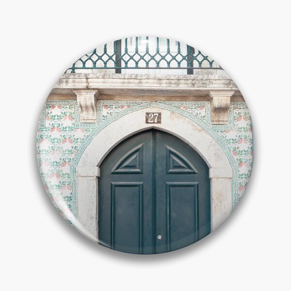Item preview, The green door nr 27 in Alfama, Lisbon, Portugal - vintage street and travel photography designed and sold by Christa Stroo Photography.