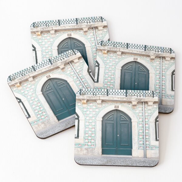 Item preview, The green door nr 27 in Alfama, Lisbon, Portugal - vintage street and travel photography designed and sold by Christa Stroo Photography.