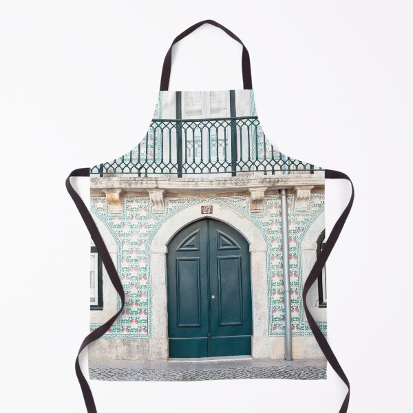 Item preview, The green door nr 27 in Alfama, Lisbon, Portugal - vintage street and travel photography designed and sold by Christa Stroo Photography.