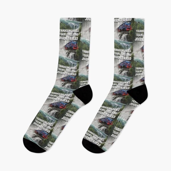 Item preview, Thundering falls train's thrilling journey ahead train racing along the edge of a thundering waterfall, its passengers treated to a breathtaking view designed and sold by TrainJourney.