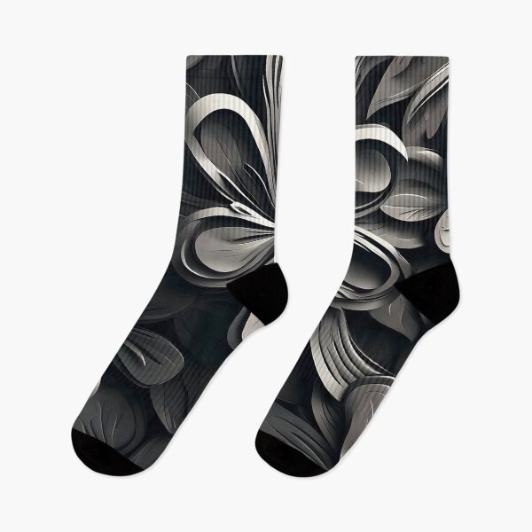 Item preview, Elegant Monochrome Floral Pattern designed and sold by Rostislav Bouda.