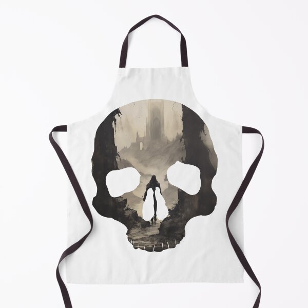 Item preview, FOLLOWER - DARK FANTASY ART STYLE SKULL designed and sold by VistaThreadsCo.