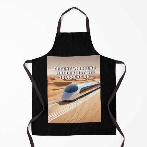Item preview, Desert whispers maglev listens journeys on futuristic maglev train speeds across a vast desert landscape, leaving a trail of swirling sand in its wake. designed and sold by TrainJourney.