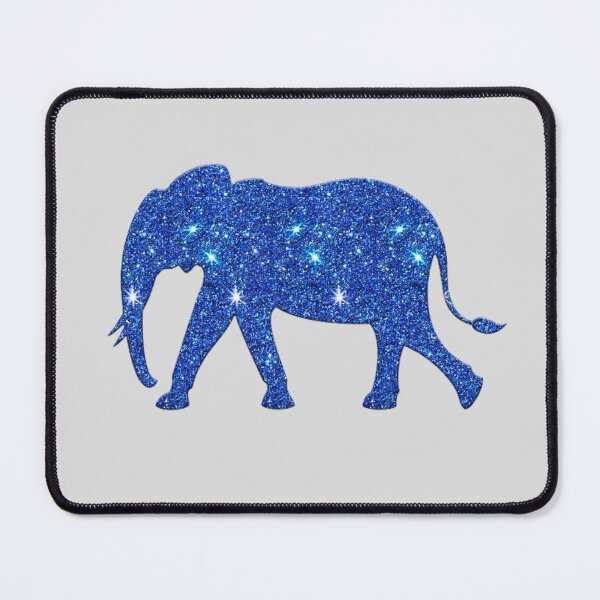 Item preview, Simulated Glitter Blue Elephant designed and sold by Upraised.