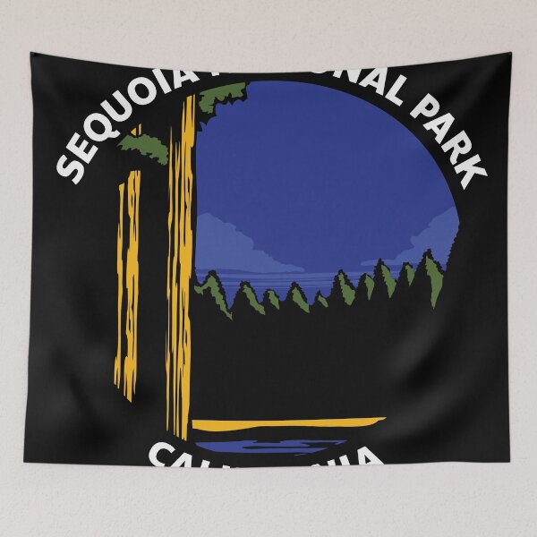 Item preview, Sequoia National Park Badge Landscape designed and sold by SUPERHERON.