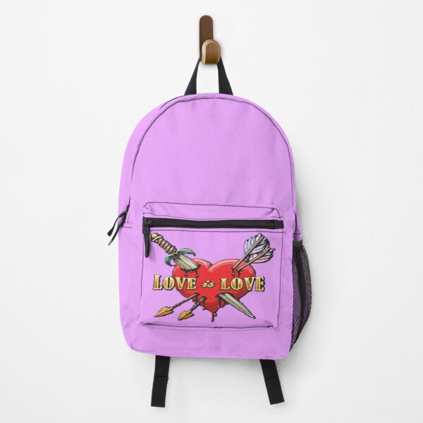 Item preview, LOVE is LOVE: A Heart Tattooed with Rainbow and Swords designed and sold by TroviTutto.