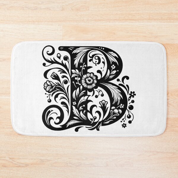 Item preview, LETTER B STICKER  floral design designed and sold by stickysterscom.