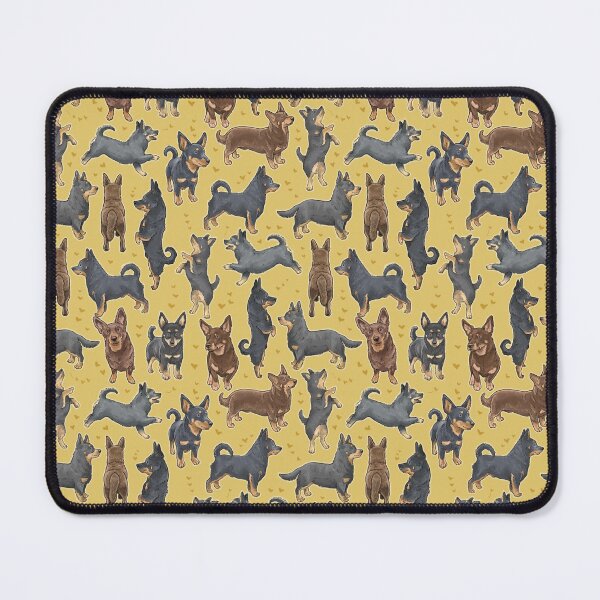Item preview, Lancashire Heelers on Yellow designed and sold by Elspeth Rose Design.