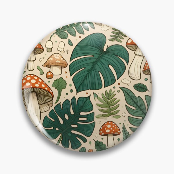 Item preview, Fly Away with Monstera and Fly Agaric: A Whimsical Pattern designed and sold by thewitchisback.