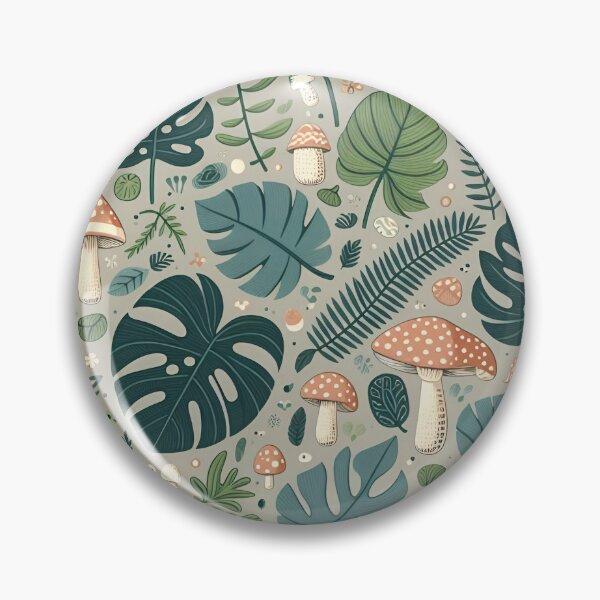 Item preview, Monstera and Fly Agaric: A Dreamy Pattern for Mushroom Lovers designed and sold by thewitchisback.
