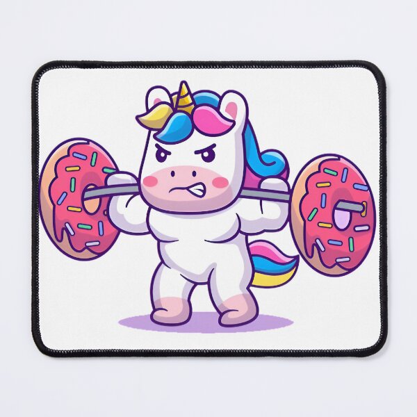 Item preview, Unicorn donut Weightlifting designed and sold by Isa00j.