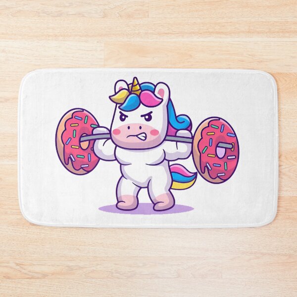 Item preview, Unicorn donut Weightlifting designed and sold by Isa00j.