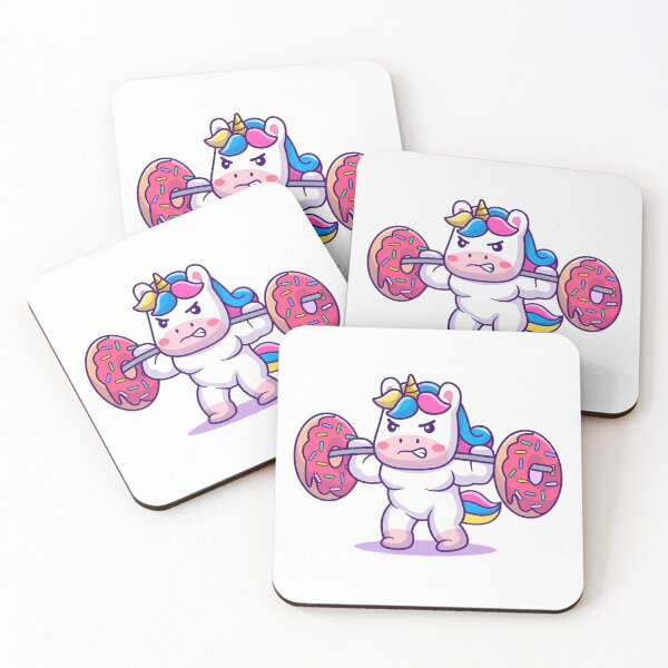 Item preview, Unicorn donut Weightlifting designed and sold by Isa00j.