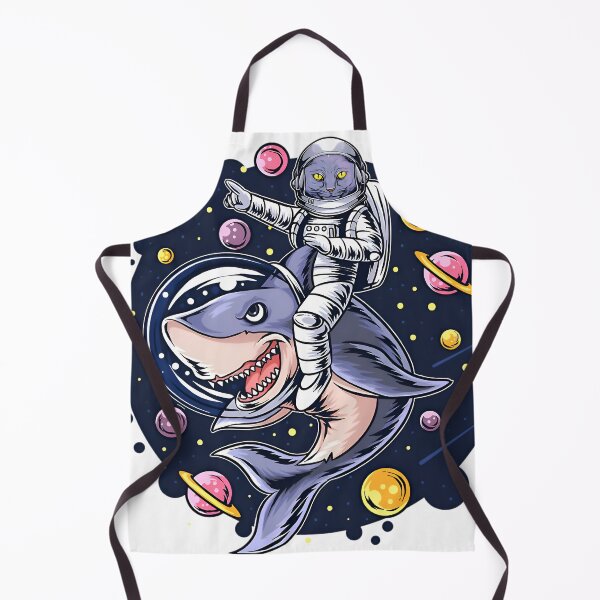 Item preview, space shark rider cat napoleons designed and sold by Isa00j.