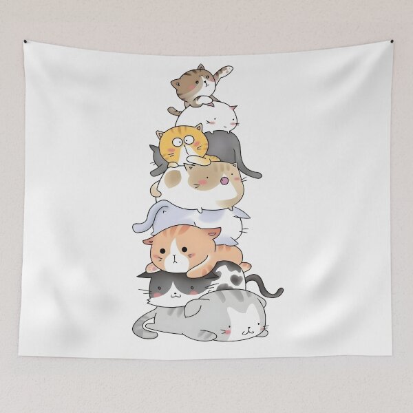 Item preview, cute tower of cats designed and sold by Isa00j.