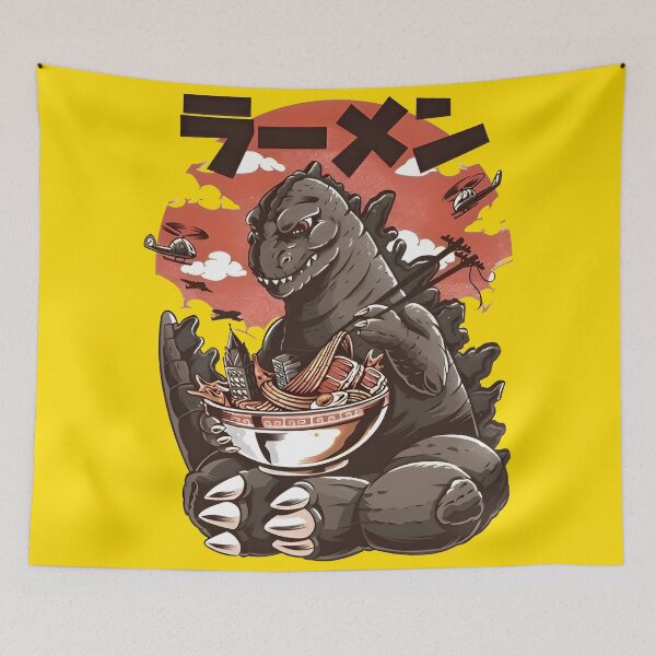 Item preview, cool monsters eating ramens designed and sold by Isa00j.