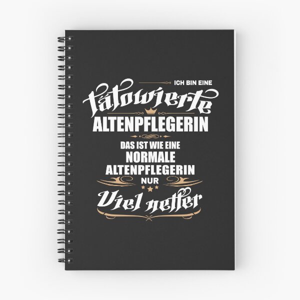 Artikelvorschau, Tätowierte Altenpflegerin. Lustiger Spruch auf T-Shirt, Sticker, Poster. Geschenkidee entworfen und verkauft von silentcolors.