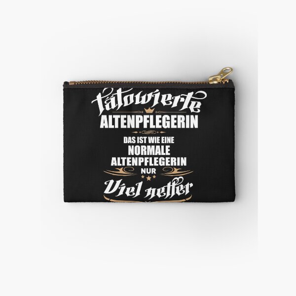 Item preview, Tätowierte Altenpflegerin. Lustiger Spruch auf T-Shirt, Sticker, Poster & mehr. Geschenkidee designed and sold by silentcolors.