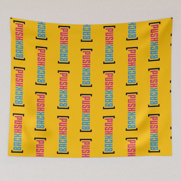 Item preview, Push Back pink and blue, pop-and-bee original design designed and sold by pop-and-bee.