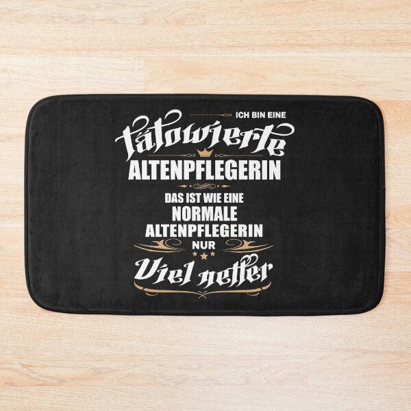 Item preview, Tätowierte Altenpflegerin. Lustiger Spruch auf T-Shirt, Sticker, Poster & mehr. Geschenkidee designed and sold by silentcolors.