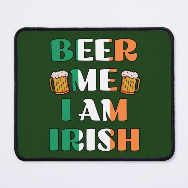 Item preview, St. Patrick's Day Beer | Funny Irish Saying | Beer Me, I'm Irish! - St. Patrick's Day Shenanigans designed and sold by Feline Rockstars.