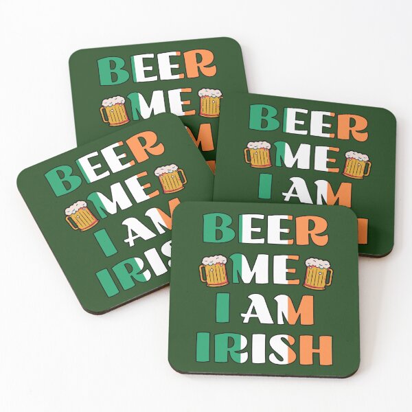 Item preview, St. Patrick's Day Beer | Funny Irish Saying | Beer Me, I'm Irish! - St. Patrick's Day Shenanigans  designed and sold by Feline Rockstars.
