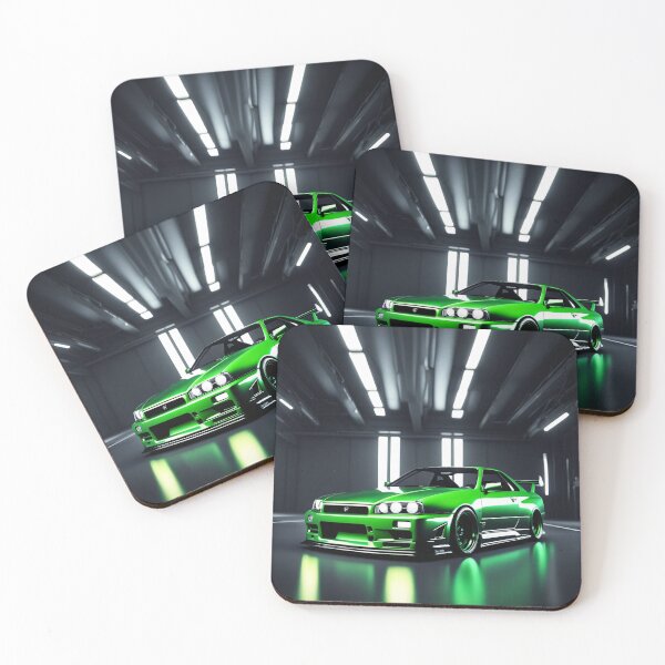 Item preview, Nissan Skyline GTR 34 Green in the showroom designed and sold by Salimgor Hangaround Music.