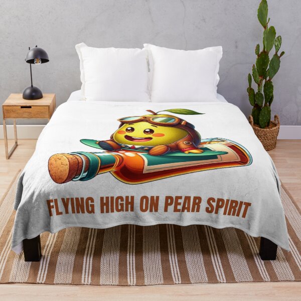 Item preview, Aviator Pear Adventure: Zesty Flight designed and sold by vk09.