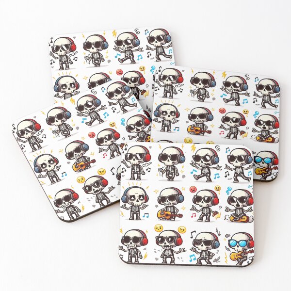Item preview, 12 Skeleton Singing and Dancing | Skeleton Sticker Pack designed and sold by Your Favorite Store.