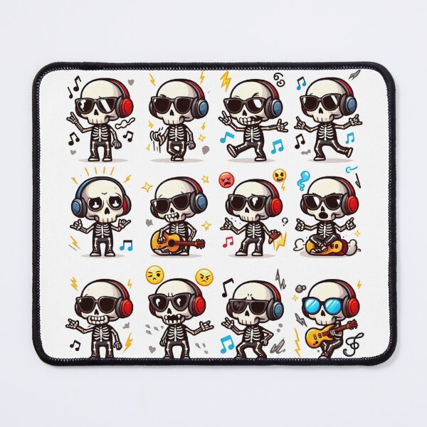 Item preview, 12 Skeleton Singing and Dancing | Skeleton Sticker Pack designed and sold by Your Favorite Store.