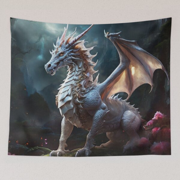 Item preview, Dragon Unicorn | Fusion of Purity and Power designed and sold by MysticFable.